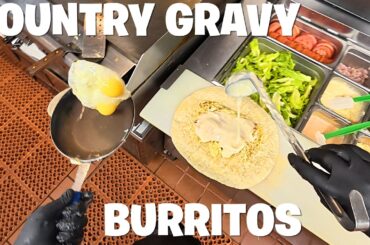 POV: Cooking Session | Country Gravy in burritos ???