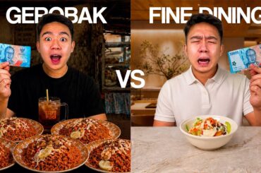 Makan Pake Uang 50rb di Gerobakan VS Fine Dining !