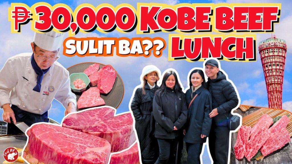 ₱30,000 for REAL Kobe Beef… Worth It Ba?! | Chef RV & Family in Kobe, Japan 🇯🇵