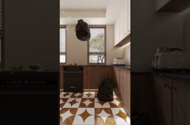 This is the kind of open-plan kitchen and dining room design that modern young people love.#usa