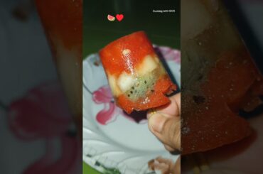 🍉 Healthy Summer Treat♥️ @CookingWithSB25 #food #watermelon #subscribe  #lollipop #cooking #fruit