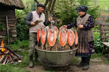 Rustic Cooking – River Trout Over an Open Flame 🐟🌾