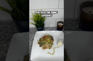 $600 Fine Dining Plate… Was It Worth It?! 😳 #youtubeshorts #food