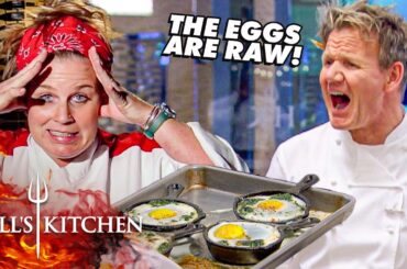 Brunch Disaster as Chef Ramsay Loses It Over Raw Eggs Florentine | Hell's Kitchen