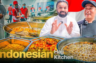 INDONESIAN 🇮🇩 Hujjaj Food System in Madinah 😱🍛 Cooking for Thousands Hajj Kitchen