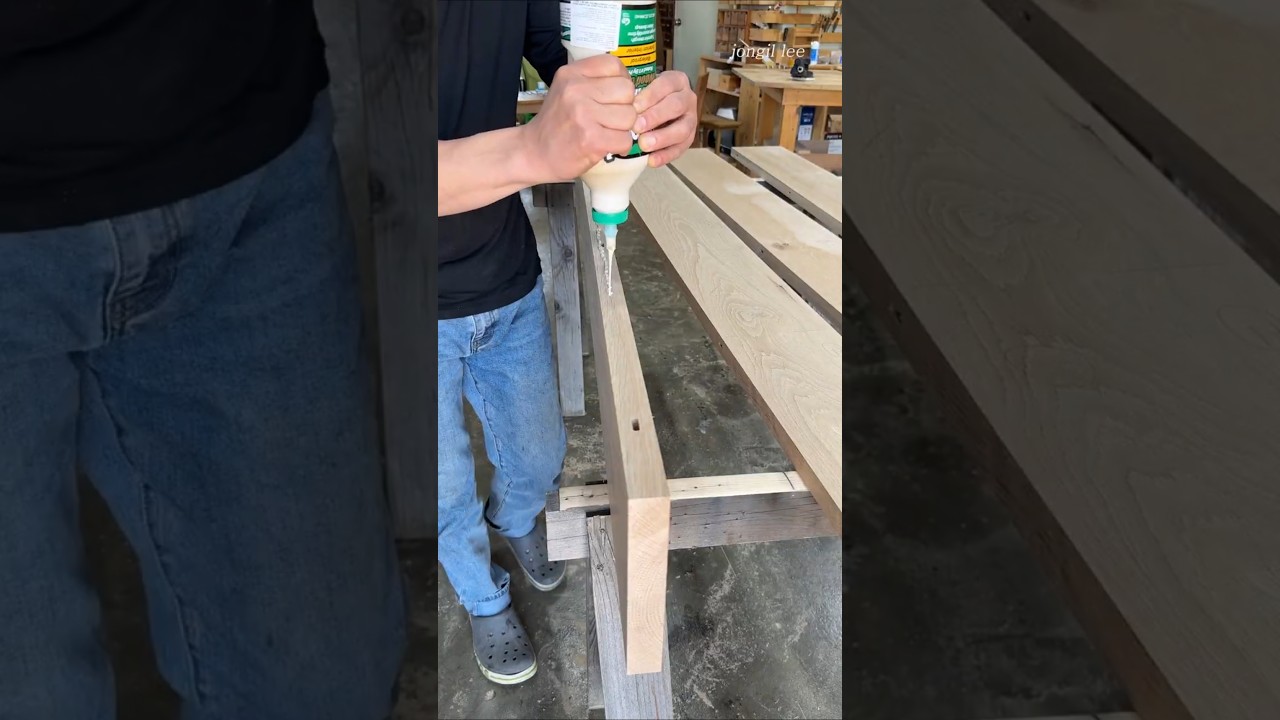 Premium White Oak Dining Table Build #woodworking Premium White Oak Dining Table Build #woodworking