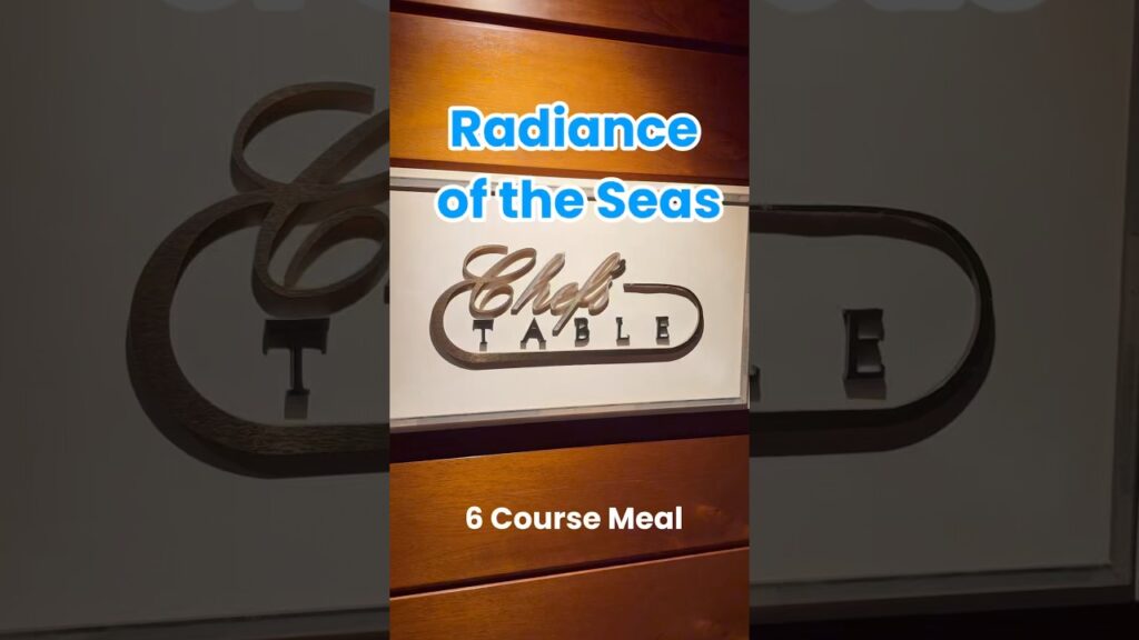 Experience the Chef’s Table 6 Course Meal on the Radiance of the Seas! #royalcaribbean #cruiselife