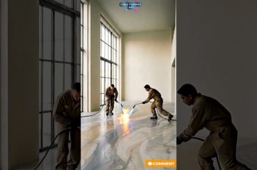 THIS IS THE CRAZIEST FLOOR EVER 😱 Marble Epoxy Dining Room Transformation