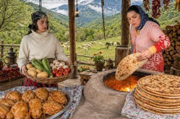 Cooking on a Coldest Day in the Village 🔥 Marinated Chicken & Clay Oven Bread