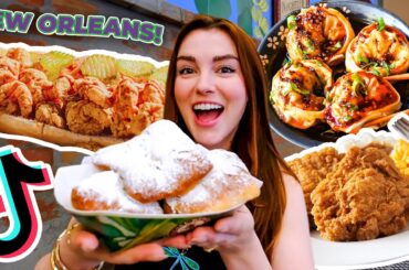Only Eating TikTok Viral Food in New Orleans!