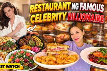 Famous Celebrity Billionaire BEA ALONZO’S Restaurant, Ang Sosyal, Colorful at GENEROUS ng Servings