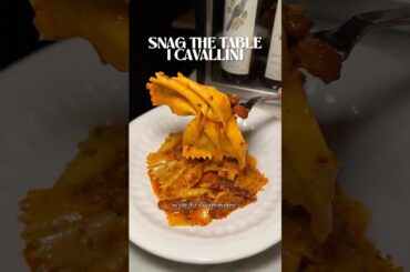 SHOULD YOU SNAG THE TABLE AT I CAVALLINI?! 🍝🤨 #perfectonionring #NewYorkCity #NYC #Brooklyn