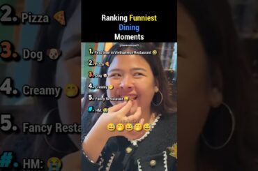 Ranking The FUNNIEST Dining Moments #shortsviral