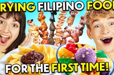 Americans Try Filipino Street Food For The First Time!