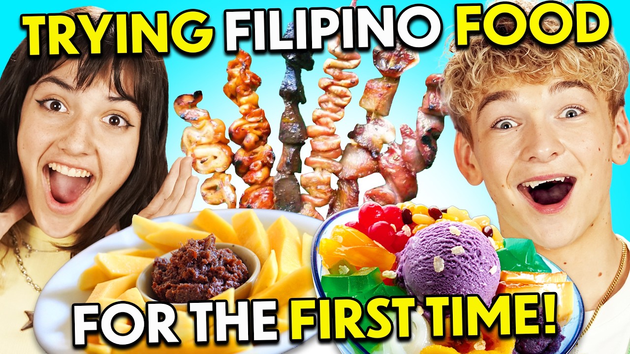 Americans Try Filipino Street Food For The First Time! Americans Try Filipino Street Food For The First Time!