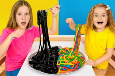 Nastya is learning how to cook healthy and creative food