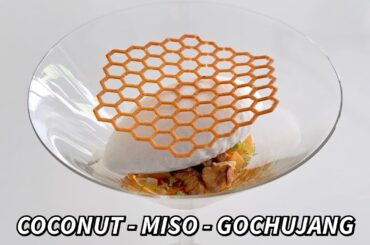 Fine Dining Coconut, Miso & Gochujang Dessert Recipe - Michelin Star Palate Cleanser