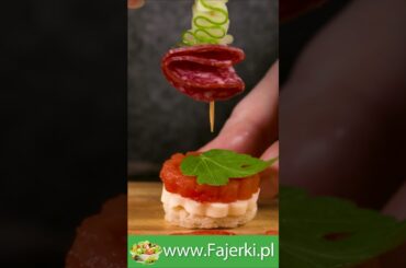 Tricolor cheese snack, breaded camembert and cucumber on toast #snack #food #cooking #appetizer