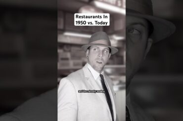 Restaurants In 1950 vs. Today #money #vs #restaurant #shorts
