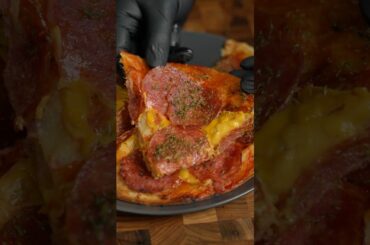 😋 Crispy Tortilla Pizza 🍕  | Wanna Bite? #shorts #ASMR #cooking