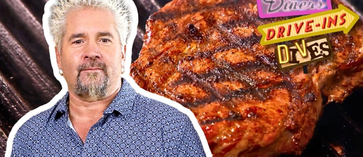 Guy Digs Into Legendary Steaks in Oklahoma City, OK 🥩🔥 | Diners, Drive-Ins and Dives | Food Network