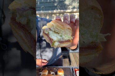 Italian sliders, kind of lol Idk #sliders #pitbossgrills #cooking