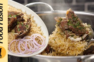 One Pot Smoked Mutton Rice Recipe by Food Fusion