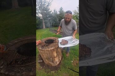 I Burnt the Shrimp #cooking #wood #outdoors