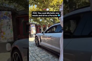Michelin-Star Chef Arriving in a Porsche 🏎️🍽️ Luxury Lifestyle 👑Gilles Reinhardt@CentrePorscheLyon