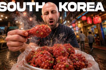 Street Food and The ULTIMATE SPICY Chicken Challenge with Korean Zombie