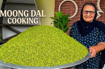 Giant Whole Moong Dal Recipe - Satisfying 4K ASMR Cooking