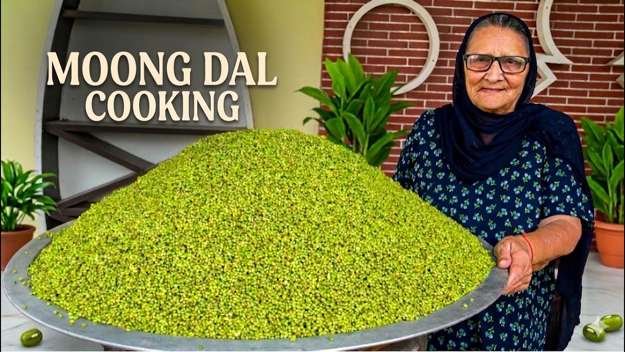 Giant Whole Moong Dal Recipe – Satisfying 4K ASMR Cooking Giant Whole Moong Dal Recipe - Satisfying 4K ASMR Cooking