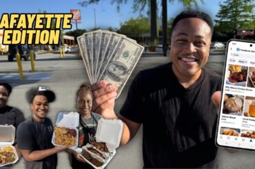 I Ate Facebook Food For the ENTIRE Day | Best Plate Gets $500 (Lafayette Edition)