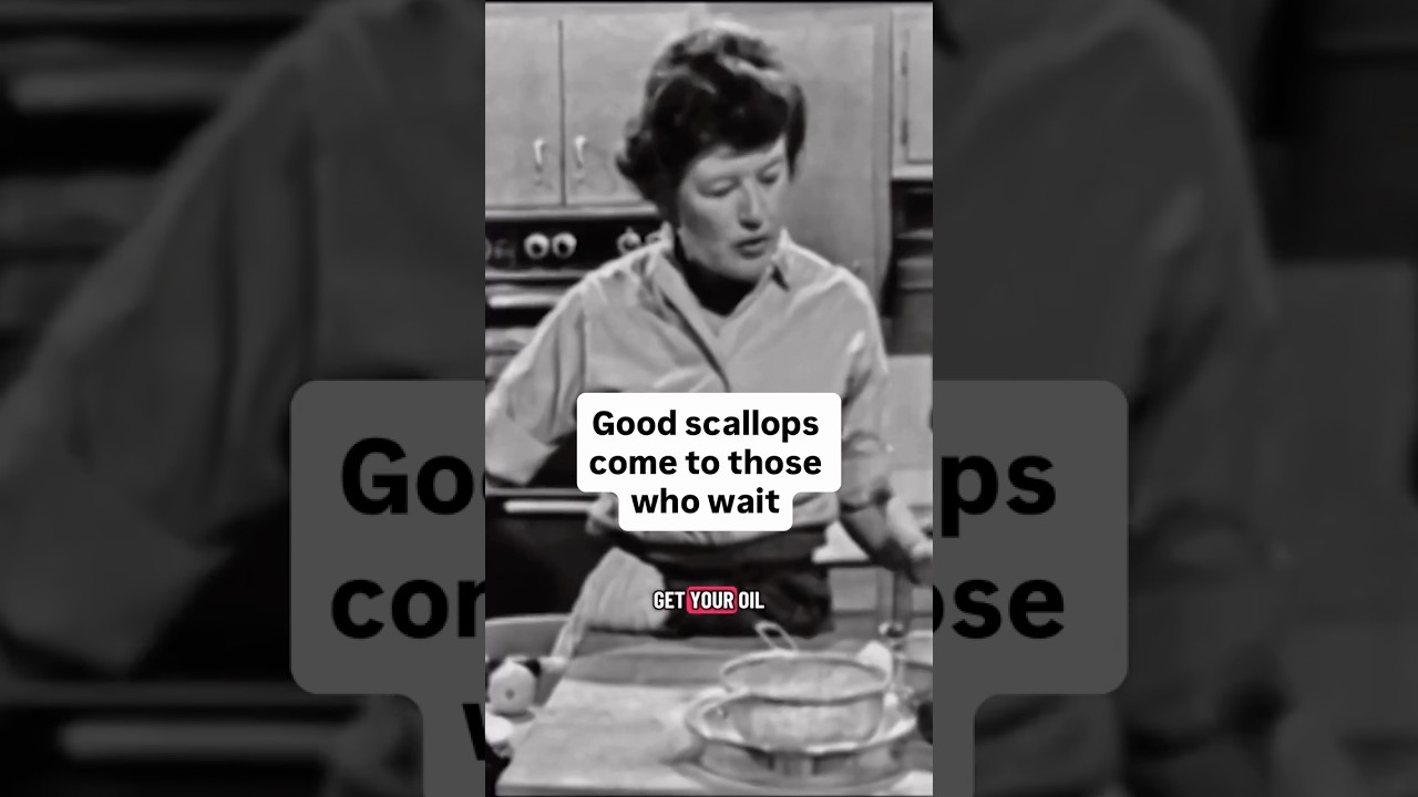 Patience is a Julia Child virtue. ⏳ #JuliaChild #scallops #cooking #KitchenWisdom #shorts Patience is a Julia Child virtue. ⏳ #JuliaChild #scallops #cooking #KitchenWisdom #shorts