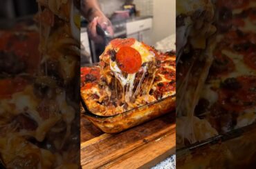 Loaded Pizza Pasta | Pasta Night 🍝 #cooking #food