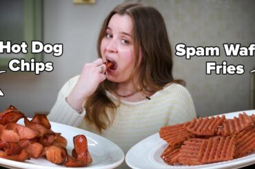 Hot Dog Chips VS. Spam Waffle Fries