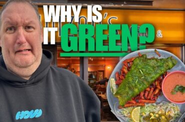 I Try The Famous GREEN Fish & Chips!