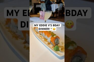 🍸24K GOLD COCKTAIL & BUTTER CAKE LIT ON FIRE!🔥 #eddiev #finedining #tastetest #foodreview #foodie