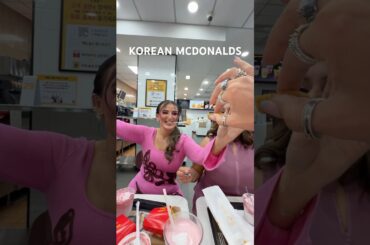 TRYING KOREAN MCDONALDS 😳🇰🇷🍟 #travel #vlog #food #trending #relatable