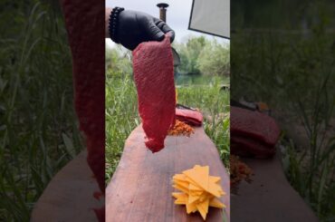 Fine Dining in the Wild: Luxury Dish in Harsh Weather🔥