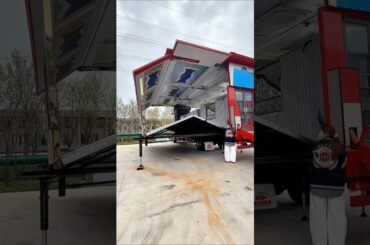 Multi-purpose Smart Foldable Container House (Truck-Mounted)#RV#Dining room#camping#Extension Room