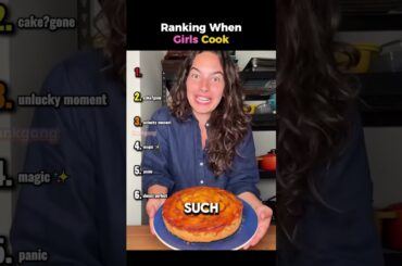 Ranking When Girls Cook👩‍🍳 #shorts #cooking