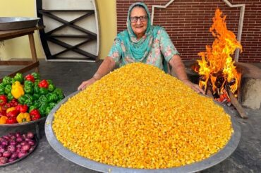 CRISPY CORN RECIPE  | Village Style Tea-Time Snack | Veg Village Food
