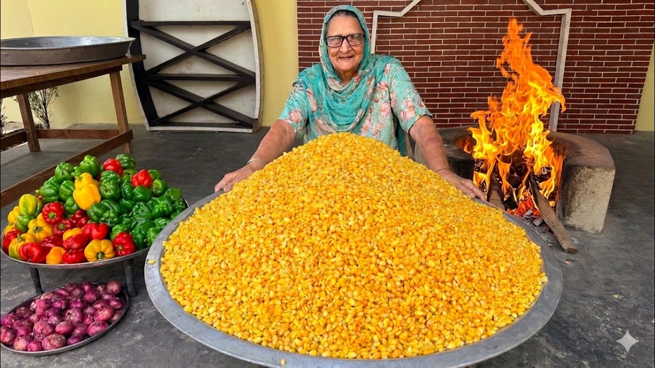 CRISPY CORN RECIPE | Village Style Tea-Time Snack | Veg Village Food CRISPY CORN RECIPE | Village Style Tea-Time Snack | Veg Village Food