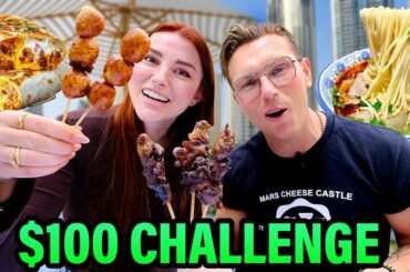 $100 L.A. Street Food Challenge! (With Mythical Chef Josh!!)