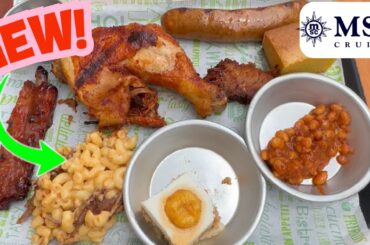 MSC Seashore NEW Dining Venue | We Try Red Cactus BBQ and Ribs