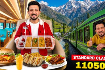 I Ate Only Train Food for 24 Hours 🚆 Karachi to Lahore Luxury Train