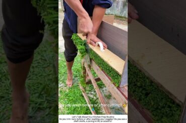 Trimming Vegetable Roots with a Chef's Knife – Neat, Fast, Satisfying 🥬