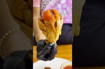Crispy Roti Fried Chicken ASMR #shorts #asmr #asmreating #asmrsounds #food #cooking #recipe #viral