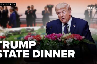 Trump enjoys China state dinner with family, friends and billionaire guests